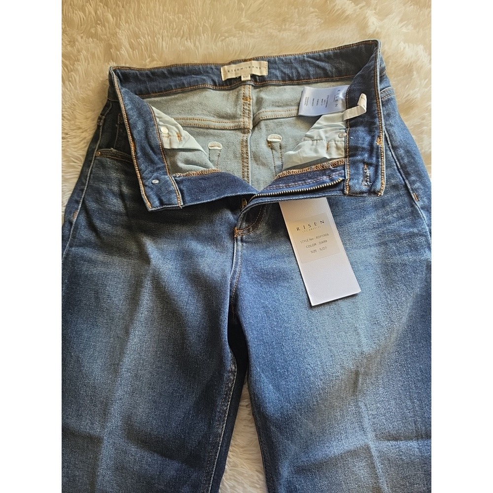 Risen Brand Women's Denim Straight Jeans Size 5/27‎